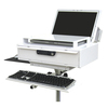 Omnimed Medical Grade All-in-One Computer Stand W 10' Cord Reel & Med Drawer 350707_712